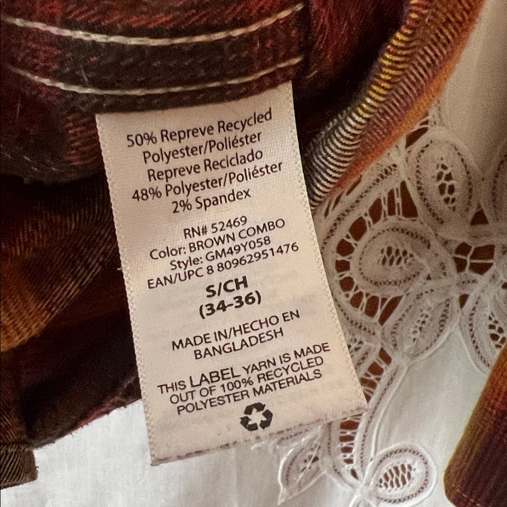 George Multicolor Plaid Fall Button-Up S - Picture 3 of 5